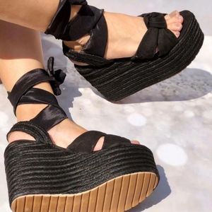 platforms black sandals handmade